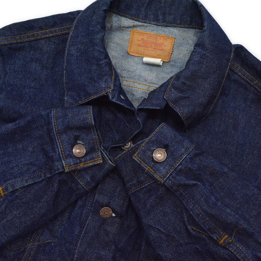 1970's Levi's 70505 small-e DENIM JACKET DARK... 46