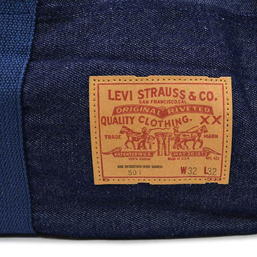 1970's~ DEADSTOCK Levi's DENIM TRAVEL BAG AIR-TEX...