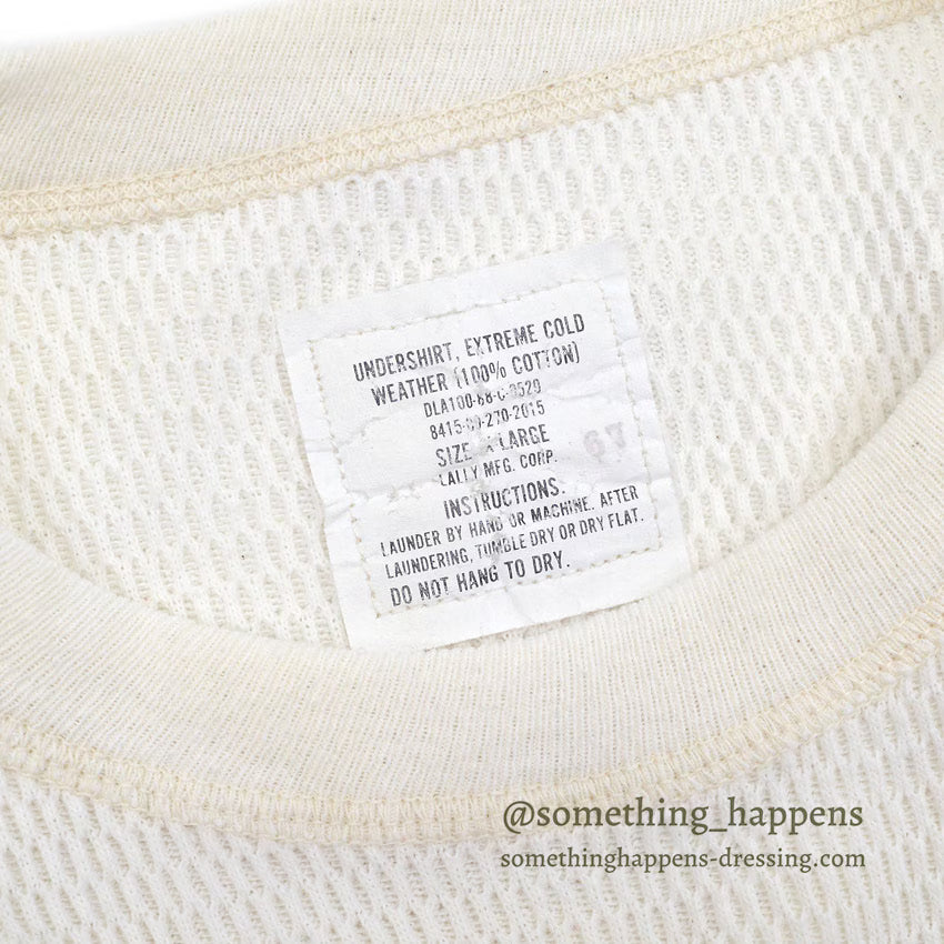 1980's U.S.G.I. UNDERSHIRT, EXTREME COLD WEATHER ２枚セット ... X-LARGE