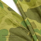 ~1960's DEADSTOCK FROGSKIN CAMO HBT HUNTING OVERALL...EX-LARGE