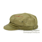 1940's~ USARMY HBT CAP WITH HAND PAINT... AS IS