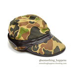 1960s LL Bean Hunting Camo Cap with cursive tag...