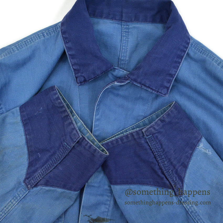 〜1960's ANGUS TWO TONE HBT SHOP COAT ... 42