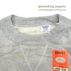 ~1960's DEADSTOCK DERBY BRAND SINGLE V ALL COTTON SWEAT SHIRT 2...L