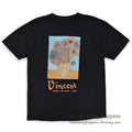 1990s ONEITA Van Gogh 12 Sunflowers T-SHIRT ... LARGE