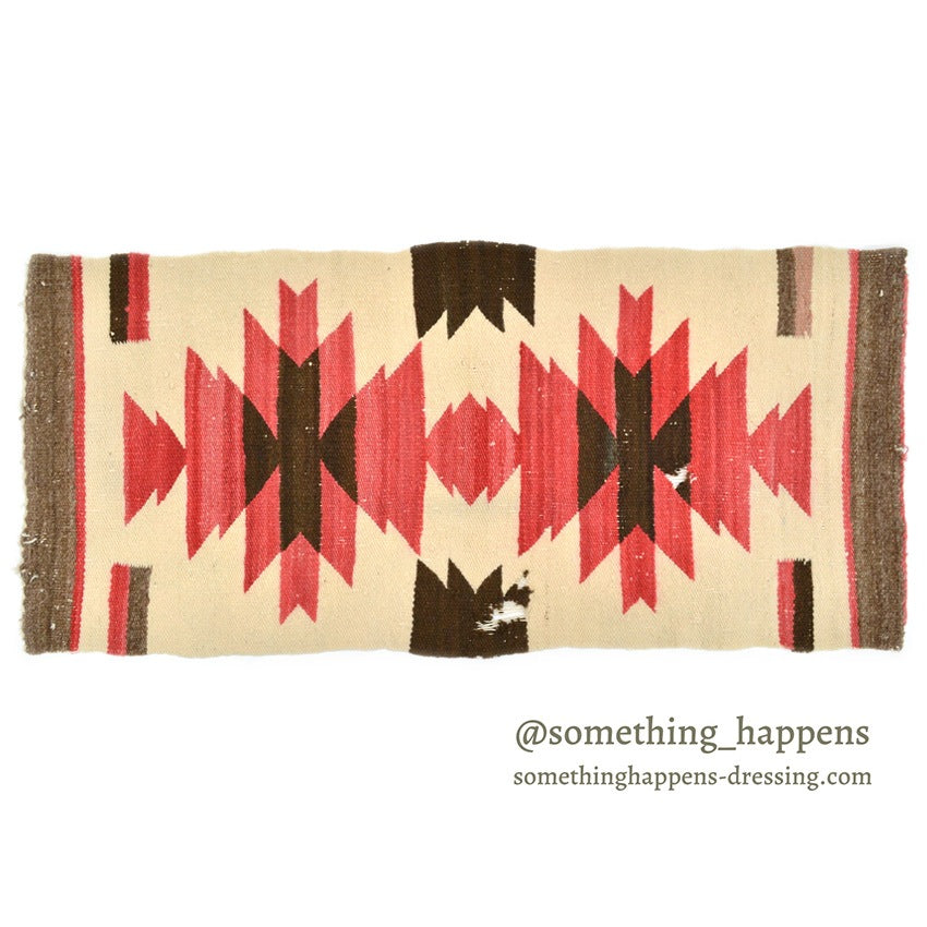 c.1940's NAVAJO RUG DIAMONDS PATTERN...94cm×42cm