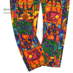 1960's~ CARHARTT CRAZY ZODIAC PATTERN PANTS...W35 L31