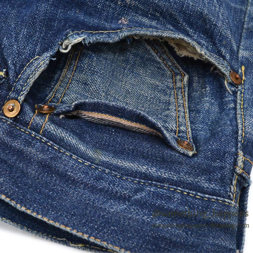 1950's LEVI'S 501XX LEATHER PATCH .. W31 L27