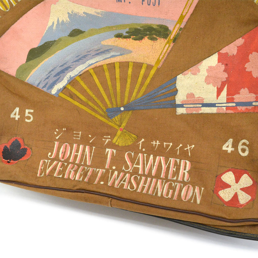 1940's U.S.A.A.F. WW2 TYPE B-4 GARMENT BAG JAPAN HAND PAINTED ...