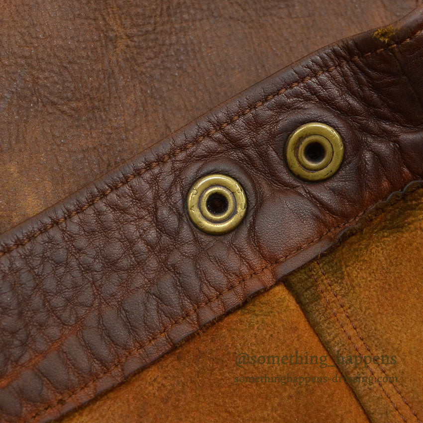 1960's~ SUPERIOR BROWN LEATHER JACKET TYPE 3RD... Fits like 40