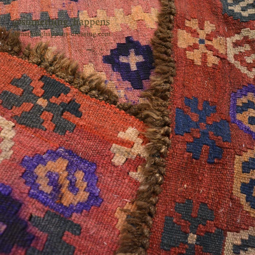 OLD KILIM RUG ... 86cm x 58cm