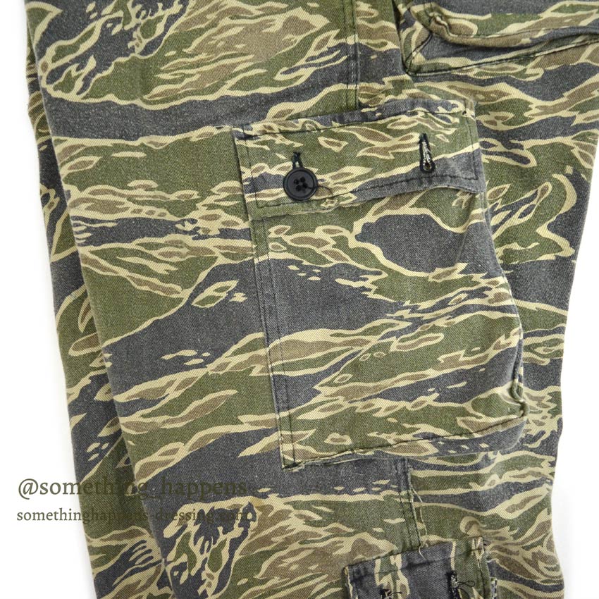 1960's~ VIETNAM TIGER STRIPE PANTS USLARGE... W34 L29
