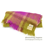 OLD HUDSON'S BAY HEATHER-BRAE MOHAIR BIG MUFFLER... 184cm×50cm