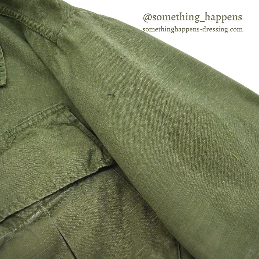 1960's USARMY JUNGLE FATIGUE JACKET...X-SMALL-SHORT
