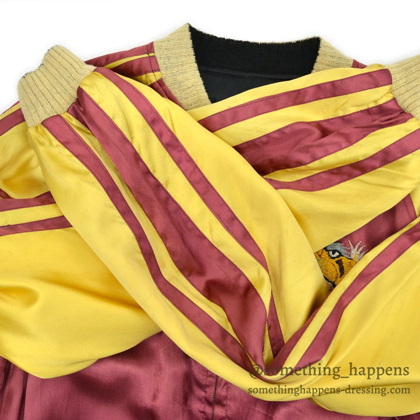 1940s JAPAN SOUVENIR JACKET (Sukajan) - Eagle & Tiger Design, TTS Zipper...