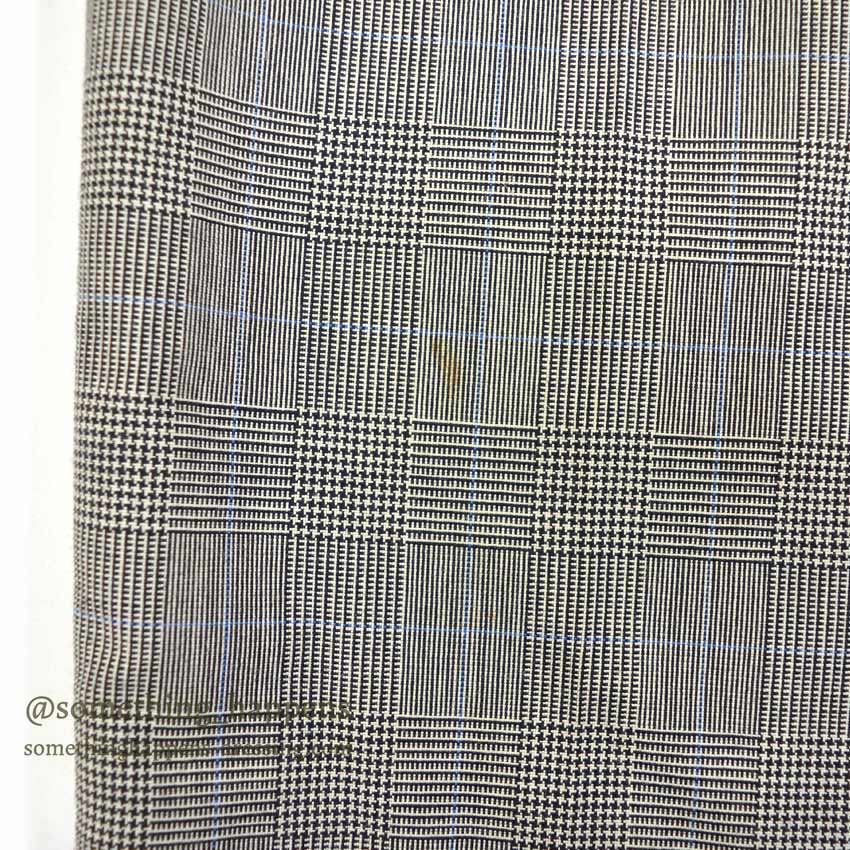 1960's~ EURO GLEN CHECK TROPICAL WOOL SLACKS... W32 L32