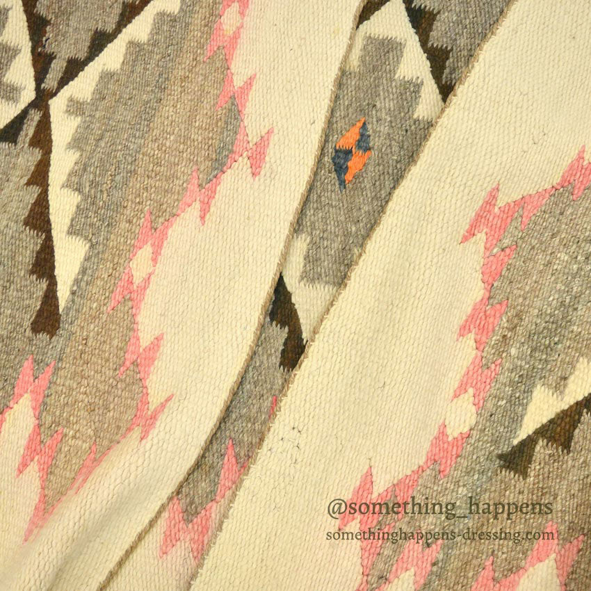 c.1930's NAVAJO RUG STEPPED DIAMONDS PATTERN... 194cm×103cm