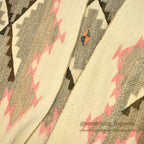 c.1930's NAVAJO RUG STEPPED DIAMONDS PATTERN... 194cm×103cm