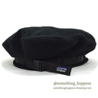 1990's PATAGONIA BLACK FLEECE BERET HAT MINT ... L
