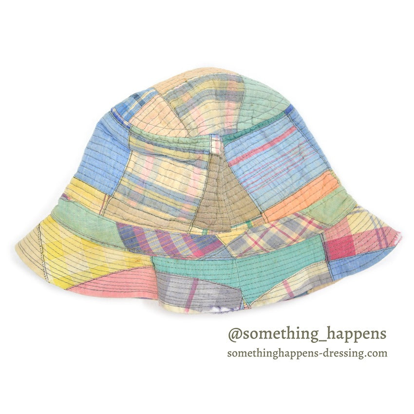 1970's LLBEAN MADRAS CHECK PATCHWORK HAT...L