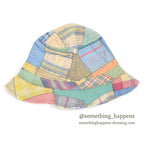 1970's LLBEAN MADRAS CHECK PATCHWORK HAT...L