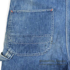 ~1960's PAYDAY INDIGO DENIM OVERALL FADED... W38/L27