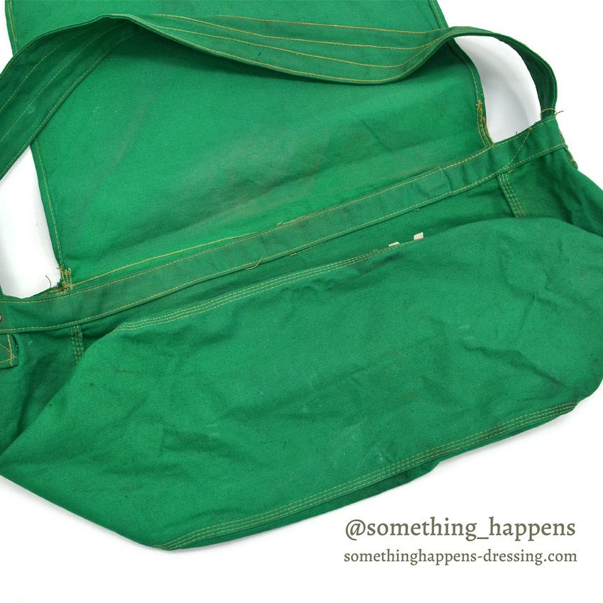 1960's THE DAILY GAZETTE STERLING-ROCK FALLS NEWS PAPER BAG GREEN...
