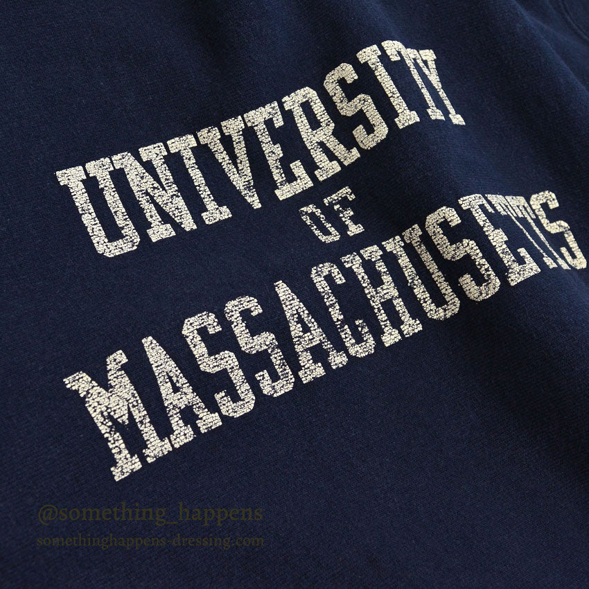 1980's CHAMPION UNIVERSITY OF MASSACHUSETTS REVERSE WEAVE SWEAT SHIRT ... L