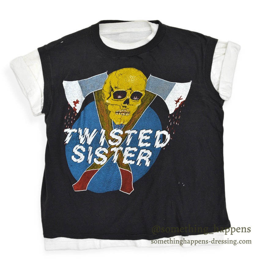 〜1980's FANTASY TWISTED SISTER パキ綿 SLEEVELESS SHIRT ... L