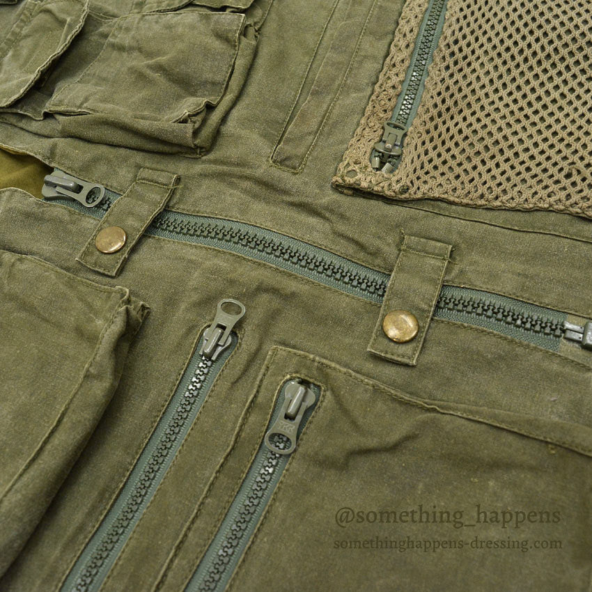1980's BANANA REPUBLIC FISHERMAN COTTON VEST ... M