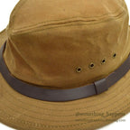 OLD FILSON TIN CLOTH PACKER HAT TAN... XL