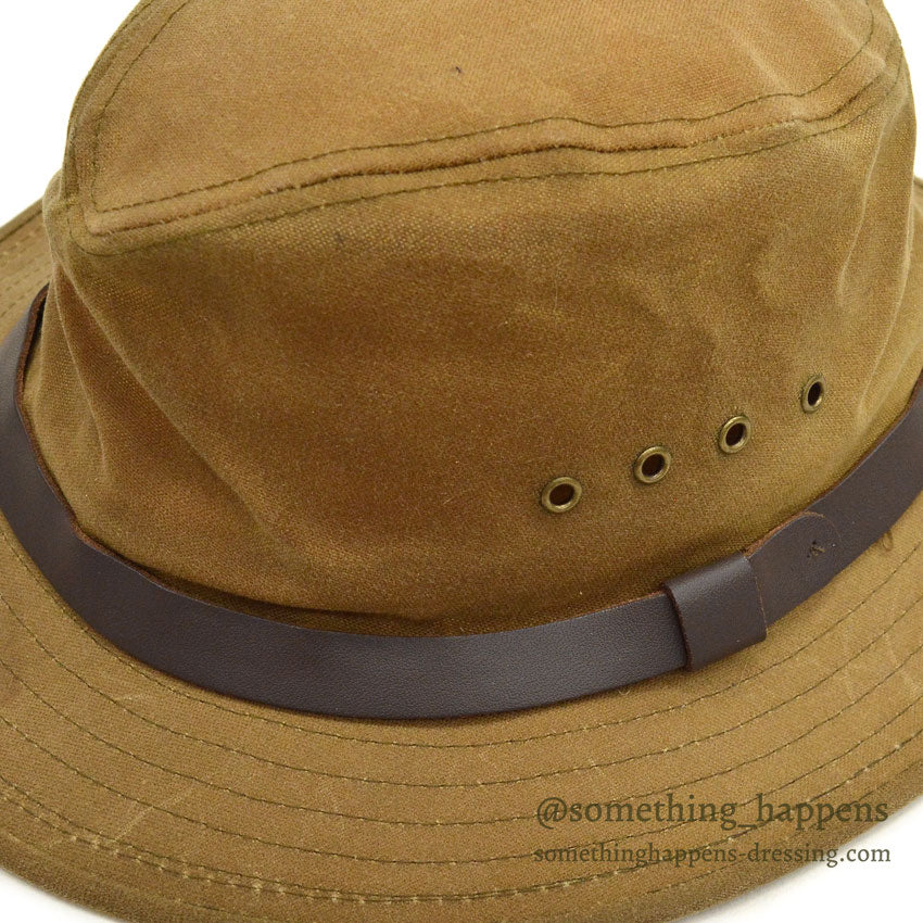 OLD FILSON TIN CLOTH PACKER HAT TAN... XL