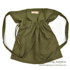 1940's AMERICAN RED CROSS WW2 HBT APRON DITTY BAG...