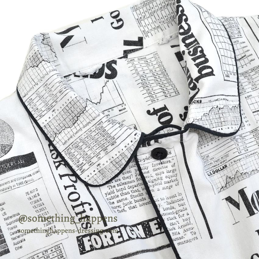 1980's WALL STREET INVESTMENT PAJAMA SHIRT & PANTS ...