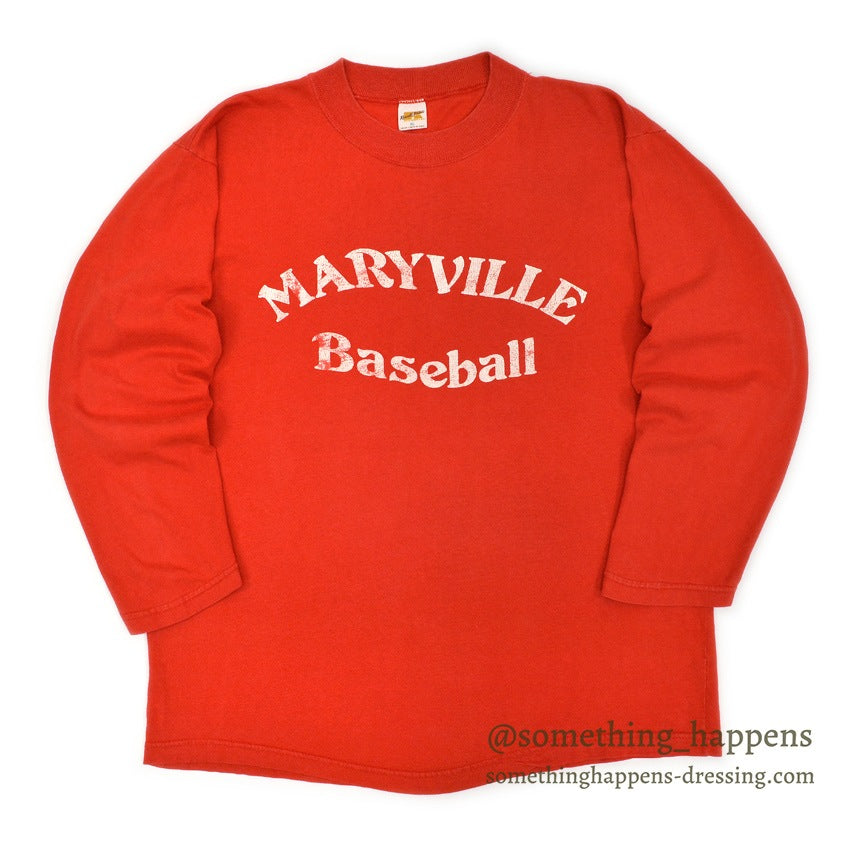 〜1980's RUSSELL MARYVILLE BASEBALL L/S T-SHIRT ... XL