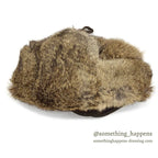 1980's LLBEAN NORTH KING NATURAL RABBIT FUR HAT... L