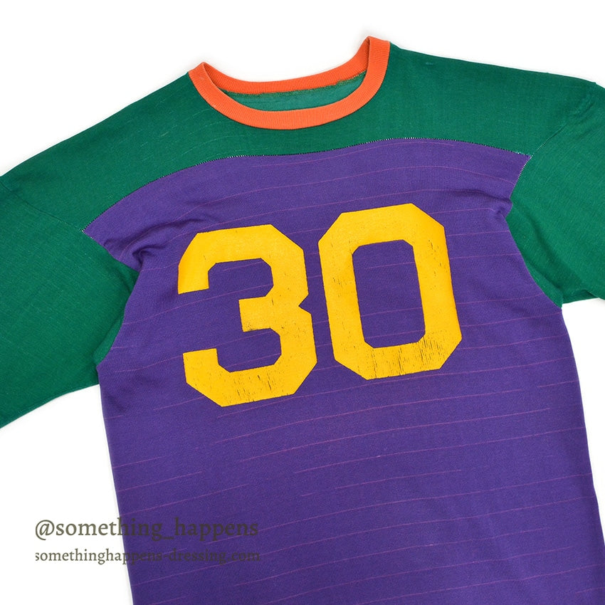 1970's CHAMPION CRAZY COLOR FOOTBALL SHIRT... L