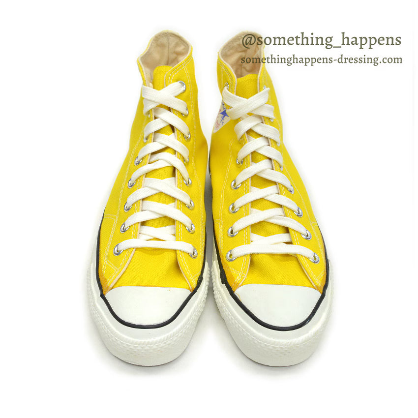 1980's DEADSTOCK CONVERSE ALLSTAR YELLOW HI WITH BOX... 8