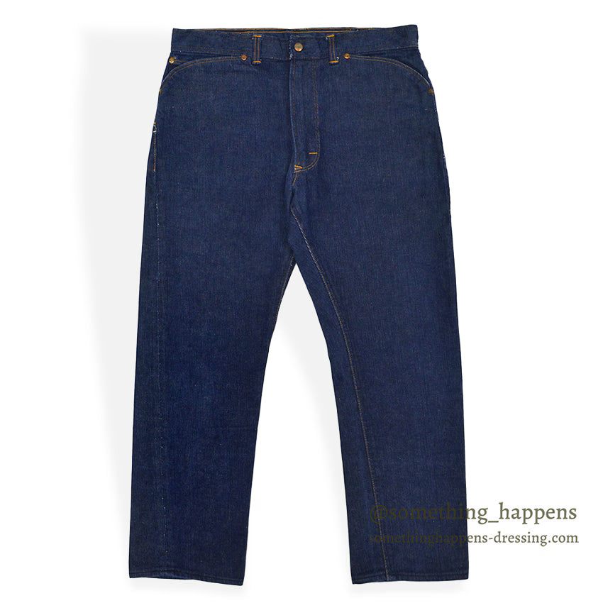 1960's SEARS ROEBUCKS DENIM PANTS SELVAGE MINT... W34/L29