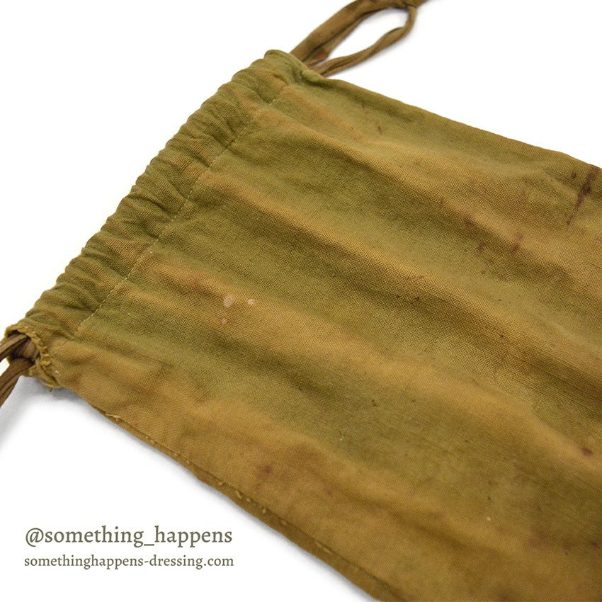 1910's~ WW1 ERA AMERICAN RED CROSS COTTON DITTY BAG US FLAG PATCH...