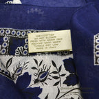 1980's DEADSTOCK BANANA REPUBLIC SAFARI & TRAVEL BANDANA NAVY...