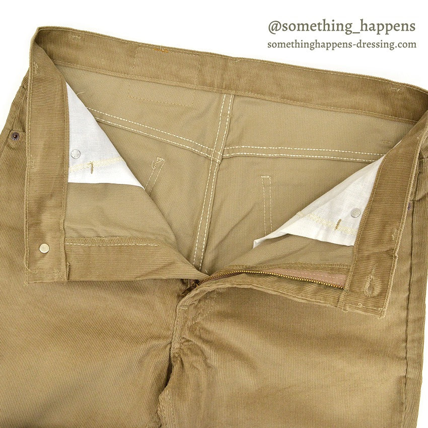 1990's DEADSTOCK Levi's 517 BOOT CUT CORDUROY PANTS TAN... W34/L34