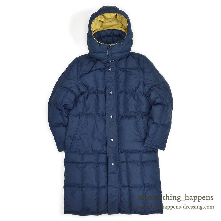 1970's~ WILLIAM BARRY NAVY DOWN COAT...M