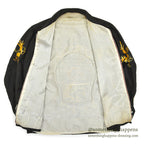 1960s VIETNAM SOUVENIR JACKET SNOOPY PATCH & SKULL PATCH (Vietnamese-style jacket)...