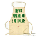 1950's~ DEADSTOCK NEWS AMERICAN BALTIMORE CANVAS APRON...