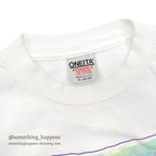 1990's ONEITA JUDY BUSWELL FLOWER ART PRINT T-SHIRT ... XL