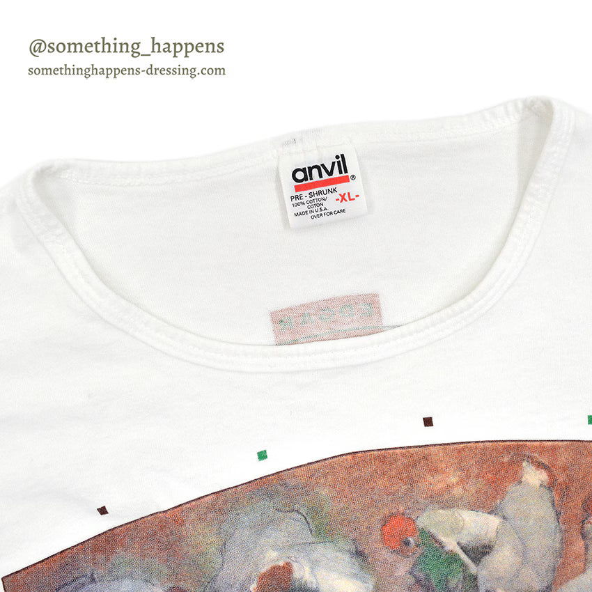 1990's anvil EDGAR DEGAS Frieze of Dancers ART T-SHIRT ... XL
