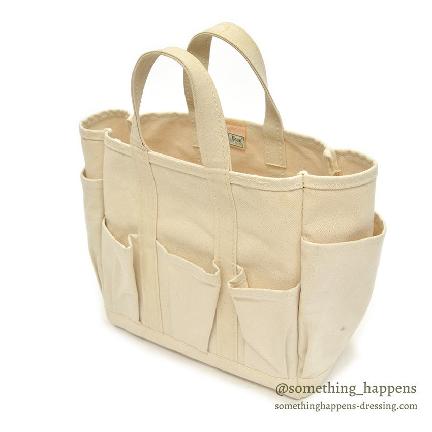 1980's LLBEAN CANVAS GARDEN TOTE MINT...
