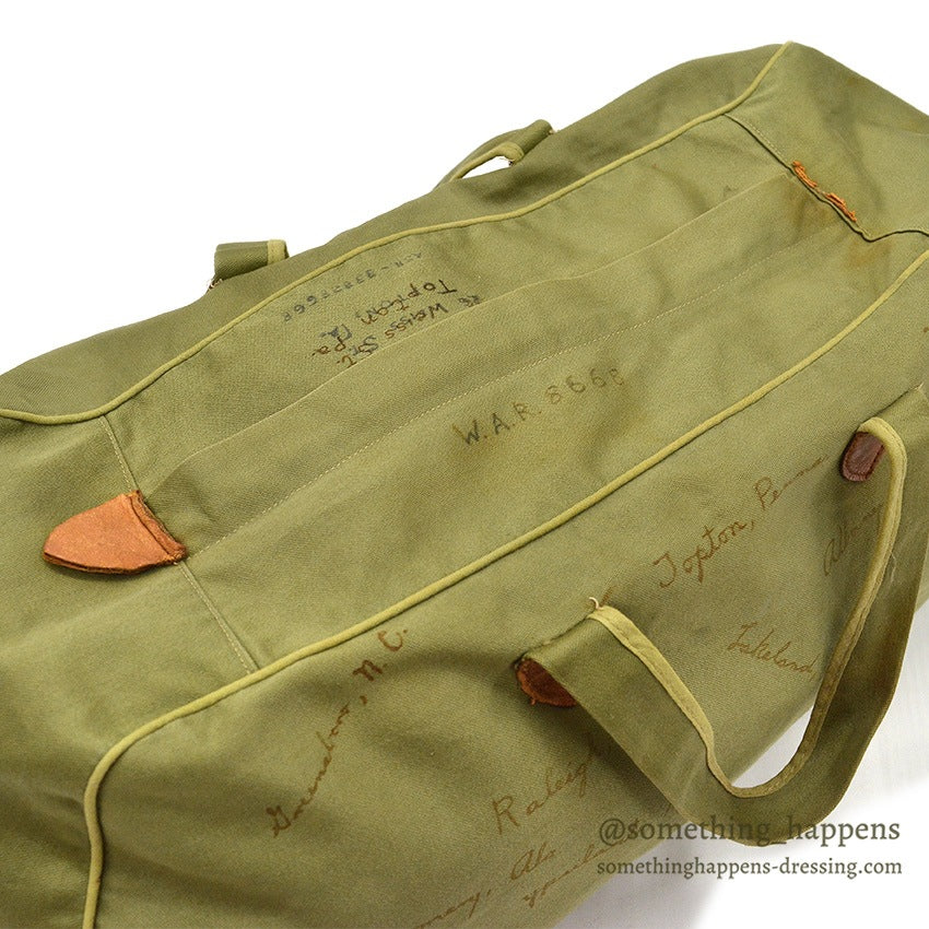 1940's WW2 HAND DRAWING SIGNATURE COTTON BAG ...