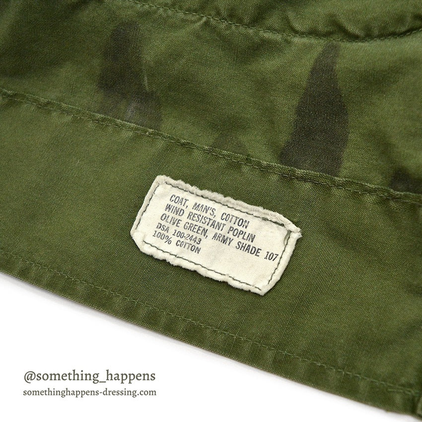 1960's USARMY HAND PAINTED LEAF CAMO JUNGLE FATIGUE JACKET...MS